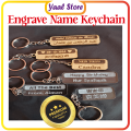Acrylic Name Custom Keychain Engrave (Jawi,Tamil,China,Melayu,English) NO MIN QTY (1). 