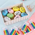 DIY Eggs Coloring Kids Children Toys Colouring Painting Holiday Activity Handicrafts Toy. 