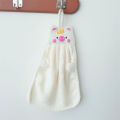 Hourser 4Pcs Cute Hand Towel Coral velvet Dish Cloth Towel Kitchen Clean Towel Wipping Rags Hanging Towel Bathroom Hand Dryer Towel.