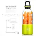 500ml Portable Juicer Cup USB Rechargeable Electric Juicer Automatic Bingo Vegetables Fruit Juice Maker Cup. 
