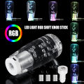 LED Light New RGB Shift Knob Stick Crystal Transparent Bubble Gear Shifter 10cm -. 