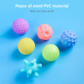 Mumystation 6Pcs Rubber Hand Ball Baby Tactile Senses Toys Newborn Teether Squeeze Bell Toy Set Bath toys. 