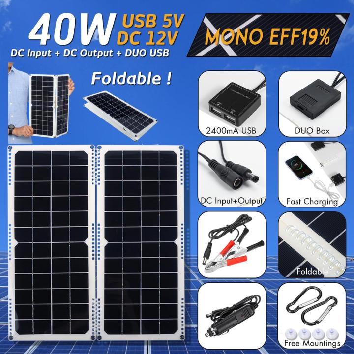 40W%2012V%20New%20Foldable%202%20in%201%20Mono%20Solar%20Power%20Charging%20Panel%20Dual%20Universal%20Serial%20Bus%20Outdoor%20Camping%20-%20-%20Image%202