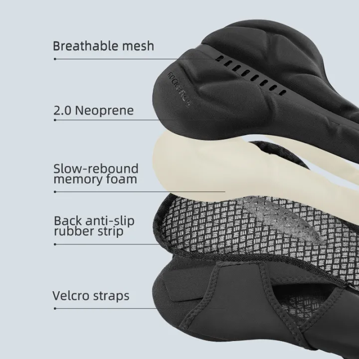 ROCKBROS%20Bicycle%20Saddle%20Cover%20Breathable%20Soft%20Memory%20Foam%20Cushion%20Bike%20Seat%20Cover%20Bike%20Accessories%20-%20Image%203