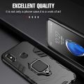 Free Tether Suitable for Xiaomi Mi Max 3 2 Mix 2S A2 A3 6X Play CC9 CC9e Sandwich Hybrid Anti Shock Car Bracket Hard Back with Circular Legs. 