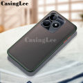 For Realme Note 60 Case Shockproof Scrub Matte Transparent Soft edge Silicone Frame Hard Clear Back Cover Realme Note 60 Back cover Phone cases.