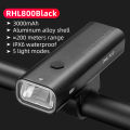ROCKBROS Bicycle Lights Aluminum Alloy Waterproof 800LM High Brightness Flashlight Rechargeable Cycling Headlight. 