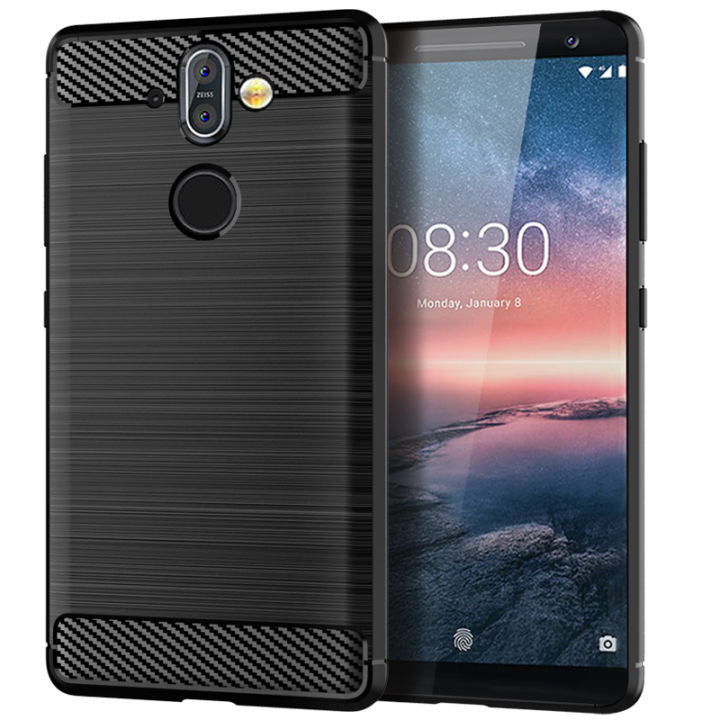 Case For Nokia 8 Sirocco Back cover TPU soft shell brushed shock-absorbing phone case