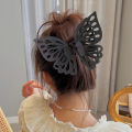 Korean Hollow Double Layer Butterfly Claw Simple Clip Ponytail Holder Fashion Hair Accessories for Woman.
