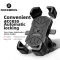 ROCKBROS Shockproof Cycling Phone Holder 360° Adjustable MTB Phone Mount Anti-vibration Anti-shake Road Bicycle Phone Bracket Quick Release Motorcycle Phone Holder E-Bike Accessories. 