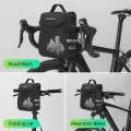 ROCKBROS Bicycle Bag Bike Frame Bag Front Tube Pocket Shoulder Pack Waterproof Handlebar Bag. 