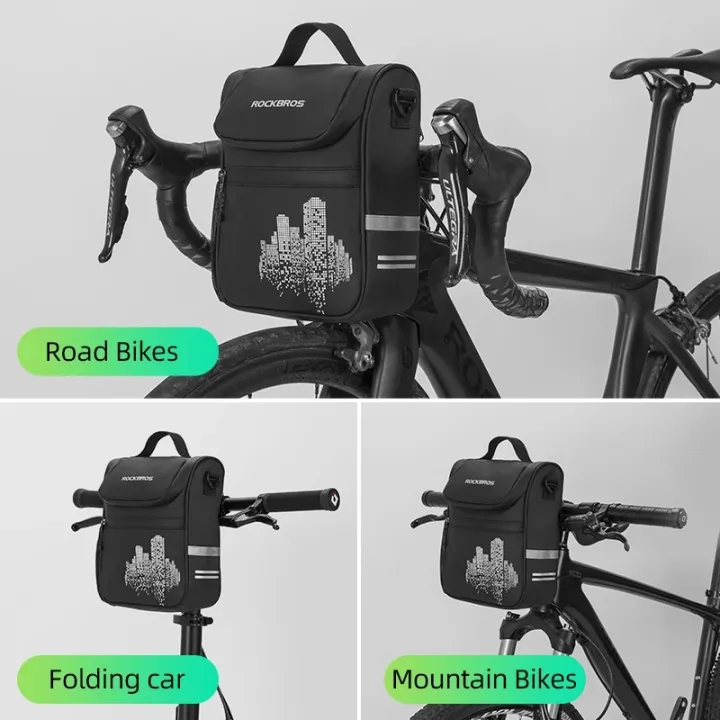ROCKBROS%20Bicycle%20Bag%20Bike%20Frame%20Bag%20Front%20Tube%20Pocket%20Shoulder%20Pack%20Waterproof%20Handlebar%20Bag%20-%20Image%205