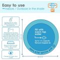 Children's Inflatable Pat Pad Water Play Mat Inflatable Baby Mat Water Pad PVC Ocean Fish Water Pad Toy Cushion Gift for Infants Toddlers Boys Girls Round Play Mat. 