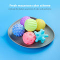 Mumystation 6Pcs Rubber Hand Ball Baby Tactile Senses Toys Newborn Teether Squeeze Bell Toy Set Bath toys. 