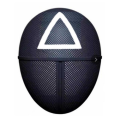 costume Cosplay black · Play Korean netflix Guard 1 Plastic Squid Game Masked Man Mask Halloween Masquerade Prop Lee Jung Jae Same Style. 