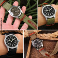 20mm 22mm Band Canvas Watch Braided Strap Bracelet for Hamilton Khaki Field fashion Nylon Patch Leather. 
