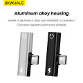 【Trending Now】 BKWHALE T61 2 in 1 Type C to 3.5mm earphone Jack Adapter Cable Connector USB C Digital Audio Adaptor with Charging.
