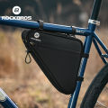 ROCKBROS Bike Triangle Frame Bag With Zipper Closure And Reflective Logo 1.5L Big Capacity Edge Design Cycling Bags. 