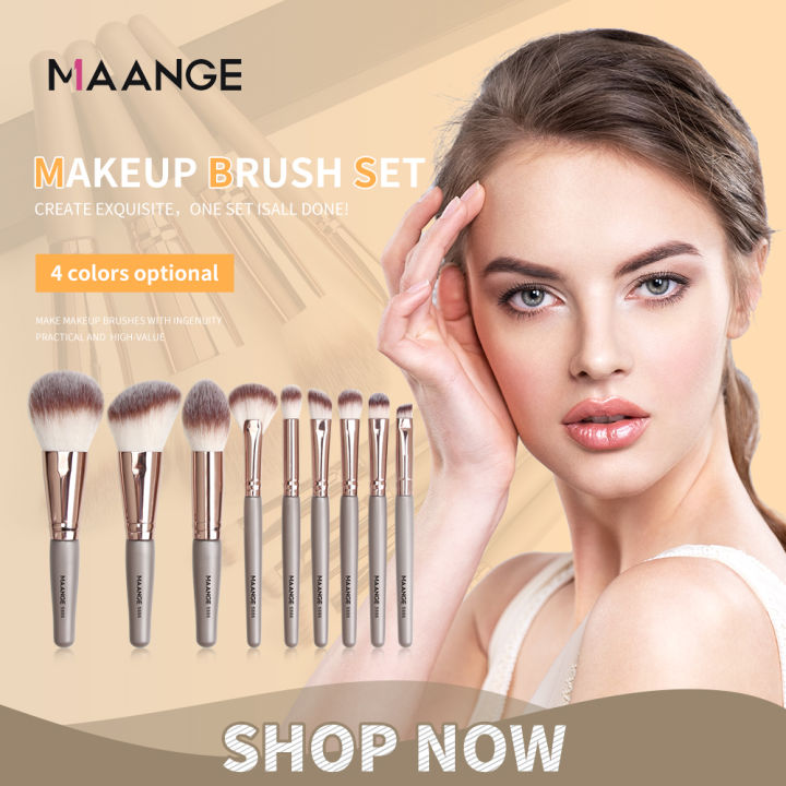 MAANGE 9pcs Eye MAGEFY Brush Set 9Pcs Makeup Brushes