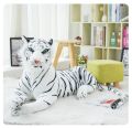 KIDOO 30cm - 60cm Plush Toy Simulation Life Doll Tiger Pillow Patung Harimau Zoo Stuffed Toys. 