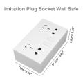 Double Plug New Socket Wall Safe Security Secret Stash Box Valuable Storage Case -. 