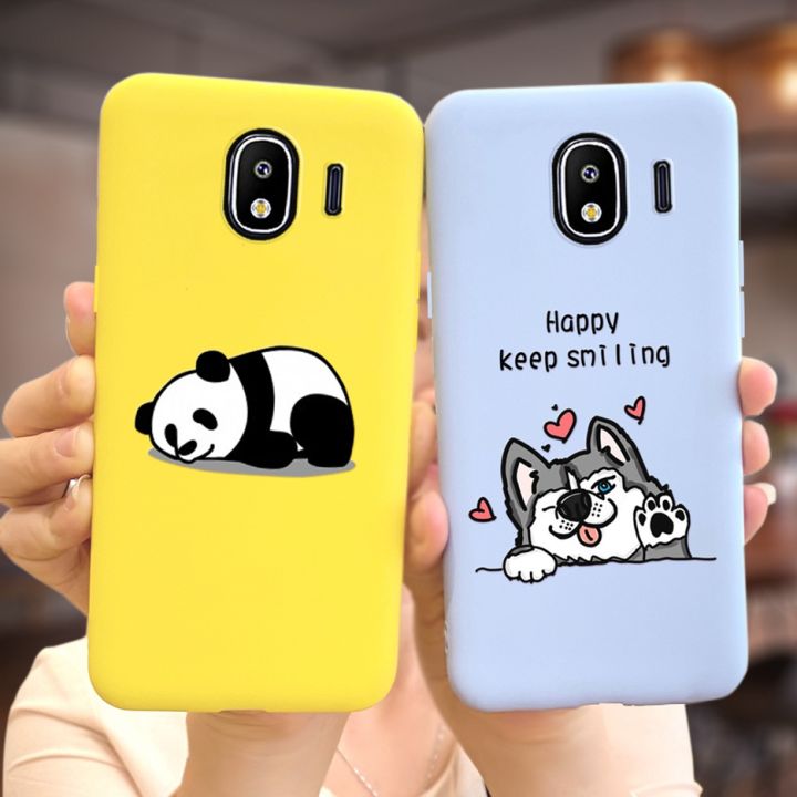 Galaxy 2018 Case J400F J400G Cute Panda Candy Painted Cover For Samsung J4 Soft TPU Casing