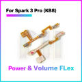 Power Volume button flex For Infinix Tecno Spark 3 4 5 6 Air Pro Lite Go Switch ON OFF Key Mute Button Ribbon Flex Cable. 
