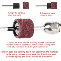132pcs Drum Kit Grit Sander Paper Band for Dremel Sleeves For Electric Mini Angle Grinder Sanding Mandrels. 