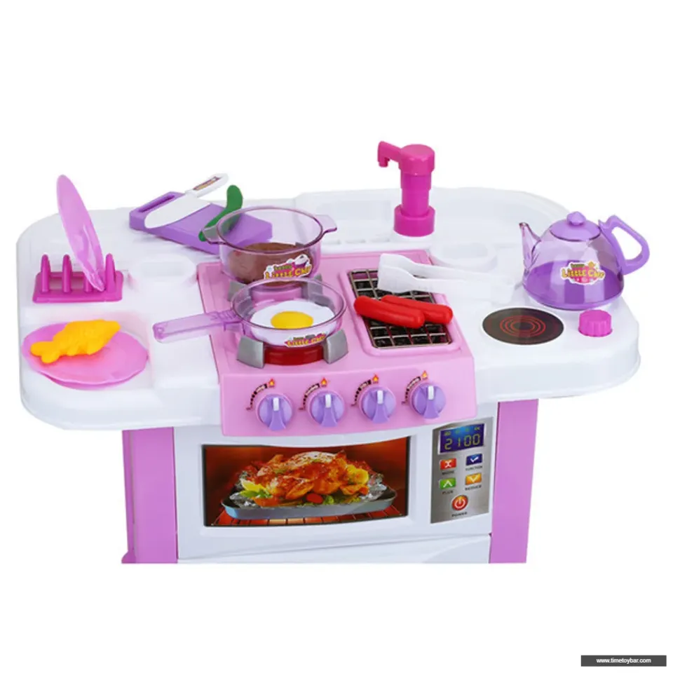 Big kitchen set for girl on sale