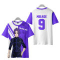 Anime BLUE LOCK NAGI T shirt Cosplay Women Men 3D Printing O Neck Short Sleeves Tees Boys Girls Cartoon T Shirt Football Jersey Sportswear. 