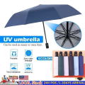 (Extra Thick Material Ready STock) 99% Block with Black Layer Automatic Payung UV Fashion Automatic/Manual Foldable Auto Open Close One Handed Umbrella Windproof/ Payment. 
