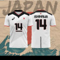 Japan National Volleyball Team Jersey Ran Takahashi Nishida Yuji Ishikawa Yuki Casual Oversized Women Men Tshirt. 