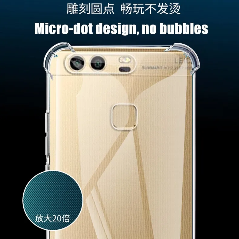 Custodia in TPU Compatibile con Huawei P9 Plus, Cover Protettiva Morbida e Antiurto con Ritagli Precisi e Design Sottile Antigraffio (Nero