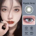 Mrs.H Big Eyes Brown Grey Colored Doll Eye Contact Lenses soft lens 14.2-14.5mm Monthly Power 0-8.00 Free lens Case. 