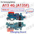 For Samsung Galaxy A13 4G (A135F) USB Charging Port Board Flex Cable Connector For A13 5G (A136B) Microphone Module Replacement Parts.