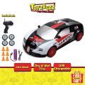 Toyz Buzz 2.4G Remote Control Rally Drift 4WD Racing Car w Led 4 Changeable Tires 6 Obstacle Cones USB Charging Nissan GTR Toyota AE86 SUBARU | Honda NSX RC CAR. 