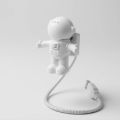 Astronaut Spaceman USB LED Adjustable Night Light For Computer Moon Lamp Desk Light Pure White. 
