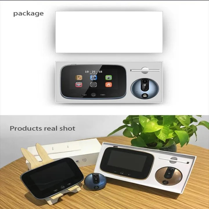 4.3''%20LCD%20New%20Digital%20Door%20Viewer%20Peephole%20Eye%20Doorbell%20Video%20IR%20Camera%20Security%20UK%20-%20Blue%20-%20Image%202