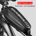 ROCKBROS Hard Shell Front Frame Tube Bike Bag Rainproof MTB Road Folding Saddle Bag Multifunctional Large Capacity Bicycle Bag. 