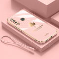 For Huawei Honor 10i Back Cover Luxury 6D Plating Soft Silicone Glossy Case Camera Lens Protection Square Frame Shockproof Mobile Phone Cases. 