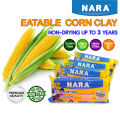 Nara Premium Quality Non-Toxic Eatable Corn Non-Drying Dough Clay 150g Tanah Liat Jagung Tidak Kering. 