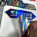Motorcycle Laser Sticker Set Holographic Helmet Decal Side Stripe Fender Body Bike Stickers Car Decal Waterproof. 