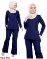 BLOUSE SELUAR SET WARDA FIT CUTTING NURSING FRIENDLY BU SUIT MUSLIMAH. 