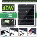 40W 18V New Mono Solar Panel Dual 12V/5V  Universal Serial Bus Monocrystaline Flexible Solar Charger For Car RV Boat Charger -. 