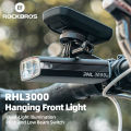 ROCKBROS Bicycle Light Hoisting MTB Road Bike RHL3000 Strong Light Flashlight Charging Headlight Multiple Adjustable Modes High Low Beam Night Riding Equipment. 