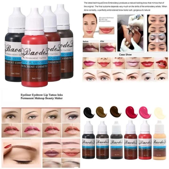 15ml Pigment Best-selling Ink Microblading Permanent Makeup Eyebrow Lip ...