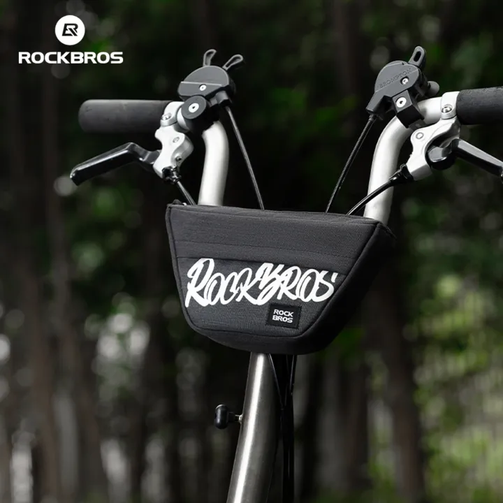 ROCKBROS Bike Bag 0.7L Large Capacity Bicycle Trapezoidal Front Bag Portable Folding Bike Handlebar Bag