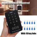 RFID Access New Control System Security IDCard Password Pro Entry Door Lock10 Keyfob -. 