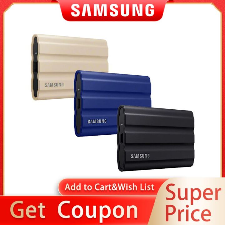 New specials Samsung T7 Shield SSD 1TB 2TB High Speed External Solid State Disk Hard Drive Portable SSD USB 3.2 Gen2 For Desktop Laptop
