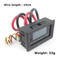 20A OLED New Voltmeter Ammeter Head Power Meter  Capacity Tester Black -. 
